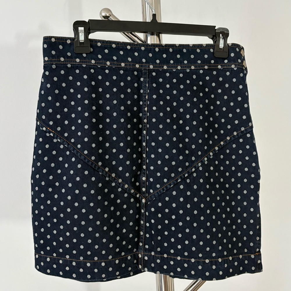Rebecca Taylor Polka Dot Denim Women's Skirt